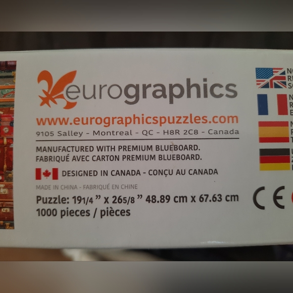 Eurographics Puzzle "Travel Suitcases" 1000 Pieces - Picture 6 of 6